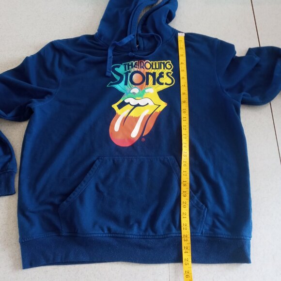 Rolling Stones blue graphic hoodie Size Large - Picture 5 of 9